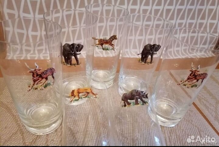 Посуда цветное стекло времен СССР ГДР