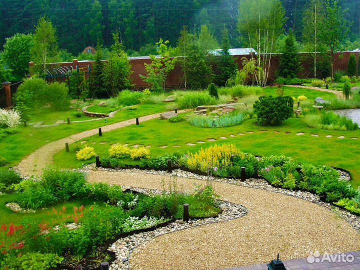 Ландшафтный дизайн 9 соток с домом \ Проект №586