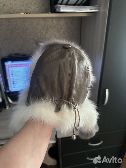 Шапка ушанка норковая женская