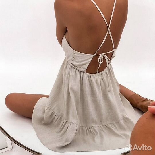 Платье лен