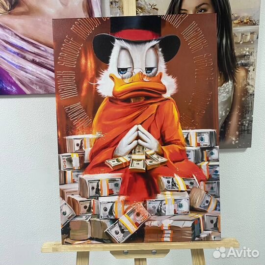 Современая картина на холсте скрудж