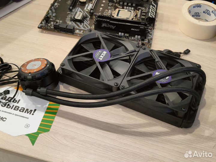 Водяное охлаждение nzxt Kraken X62