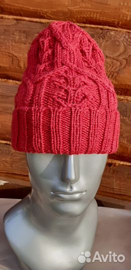 Шапка зимняя женская вязанная