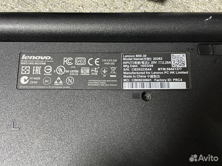 Ноутбук lenovo b50-30