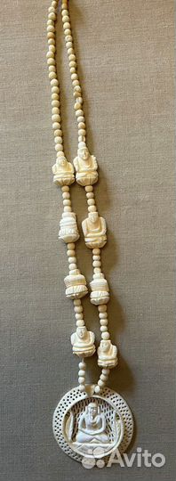 Бусы костяные