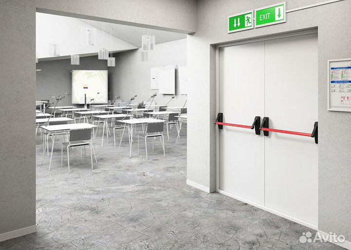 Противопожарная дверь двустворчатая