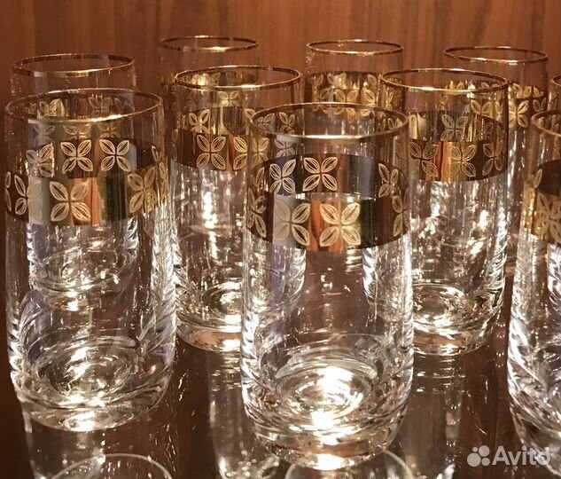 Хрустальные стаканы чехия
