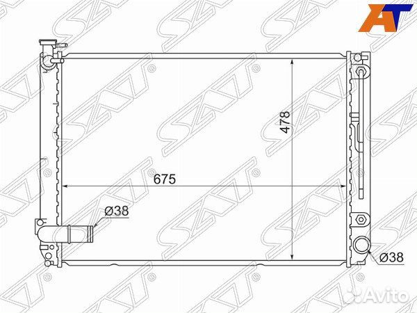 Радиатор lexus, lexus RX 03-08, lexus RX300, lexus