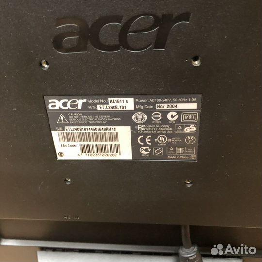 Монитор Acer AL1511 s (51358)