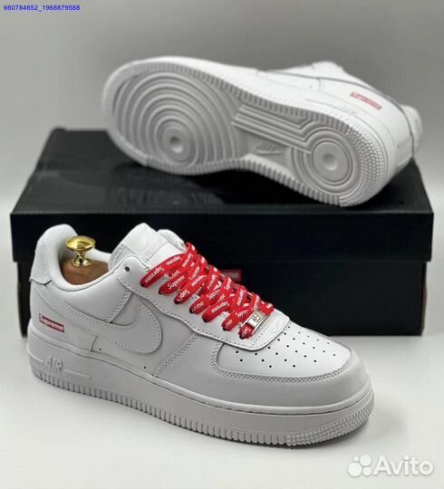 Кроссовки Nike Air Force 1 Low & Supreme (Арт.16681)