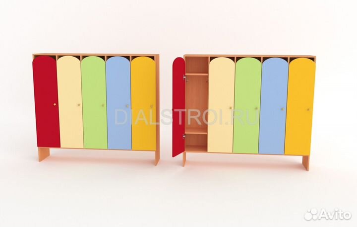Шкафчики для раздевалки детские