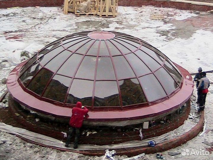 Панорамное остекление куполов