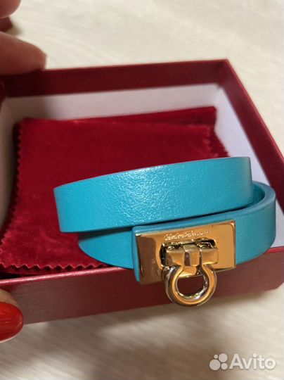 Браслет кожаный salvatore ferragamo, оригинал