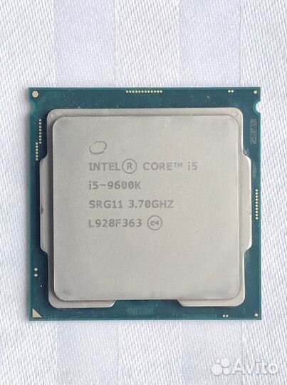 Процессор intel core i5 9600k (6 cores 3,7-4,6Mhz)