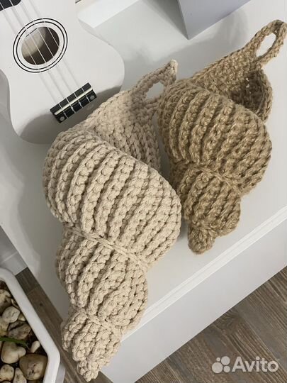 Корзина подвесная для хранения ракушка