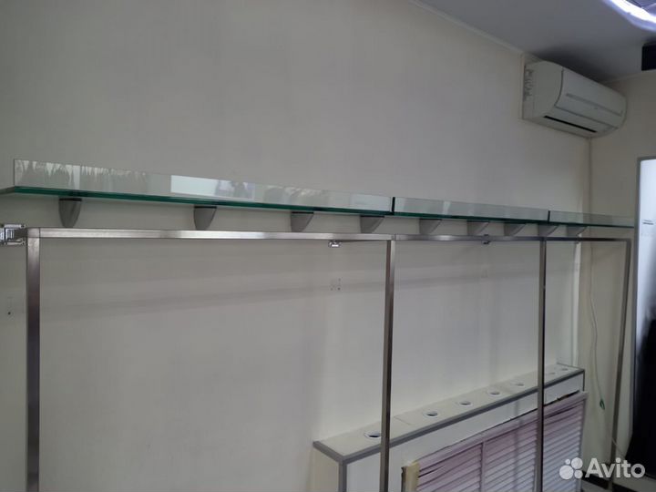 Полка навесная стекло толщ 1см