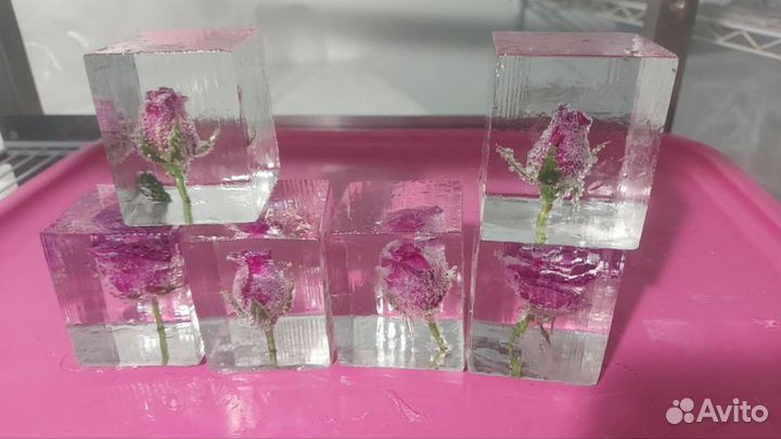 Лед пищевой с цветами 15104 грамм