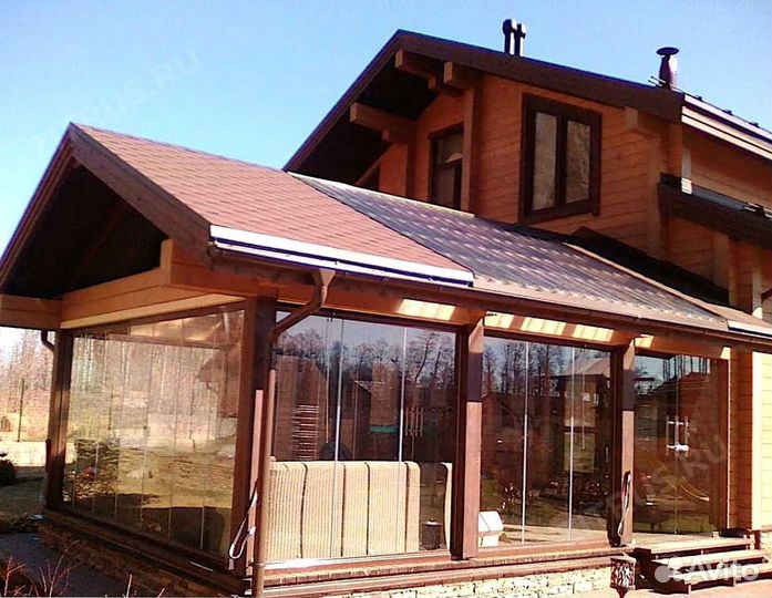 Безрамное раздвижное остекление