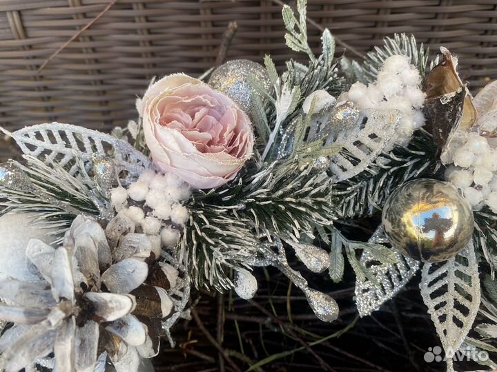 Новогодний венок на дверь