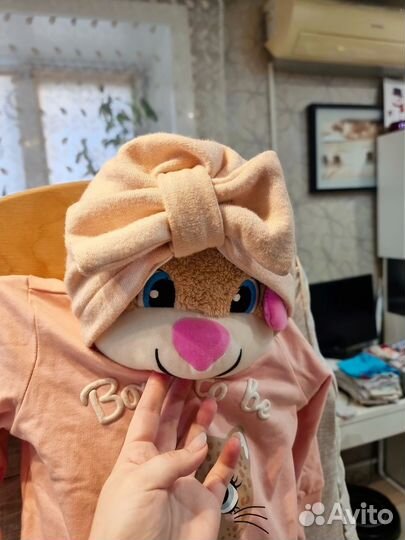 Костюм утепленный для девочки 92 и шапка