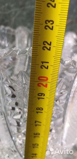 Ваза для цветов хрустальная