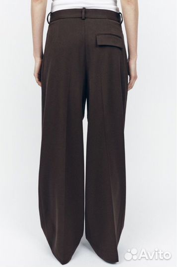 Zara брюки с защипами новая коллекция палаццо