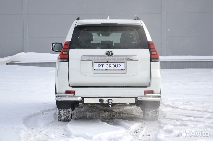 Защита угловая Нержавейка Toyota LC Prado 150