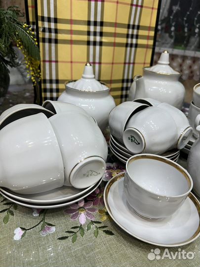 Набор чайный и кофейный (Дулевский, времен СССР)