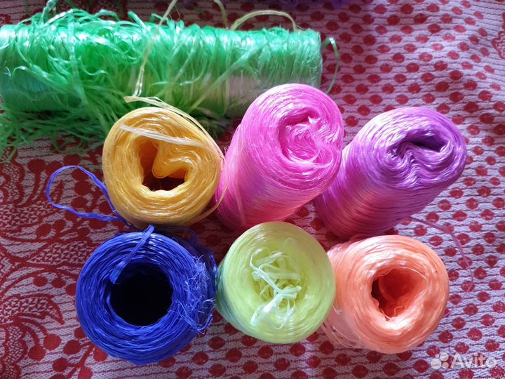 Нитки для вязания мочалок, сумок, поделок