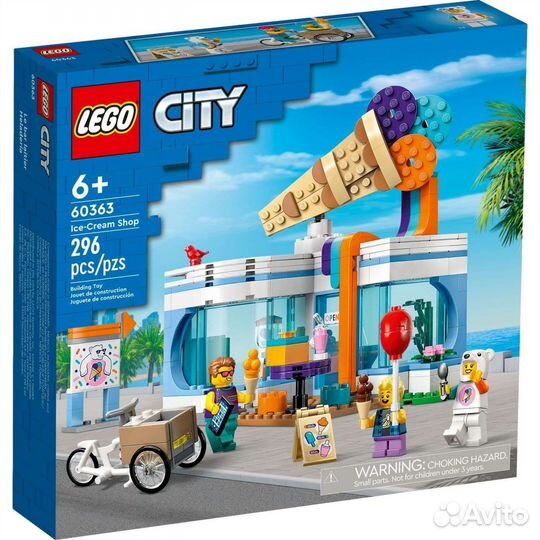Lego City магазин мороженого 60363, 284элемента