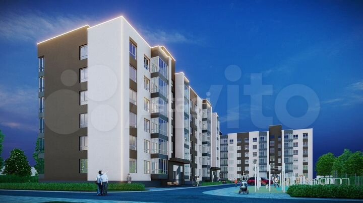 2-к. квартира, 59,5 м², 4/6 эт.