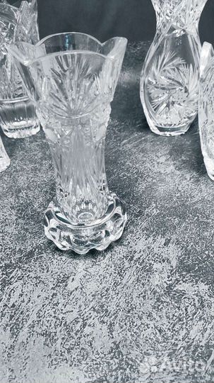 Ваза хрустальная