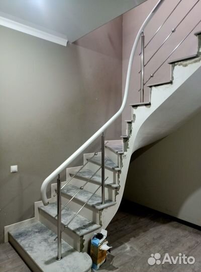 Перила с поручнем пвх