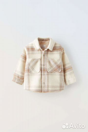 Куртка-Рубашка теплая,Zara, детская