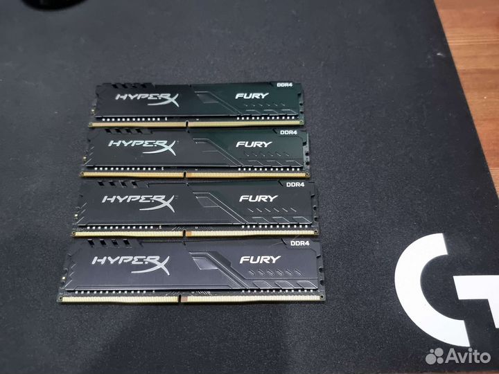 DDR 4 (HyperX Fury (4х8Gb) 3200 Mhz) - 32Gb