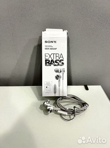 Наушники sony mdr-xb50ap extra bass белые