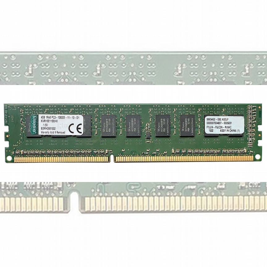[KVR16E11S8/4I] Оперативная Память Kingston Ddr3 4 Kvr16e11s8/4i