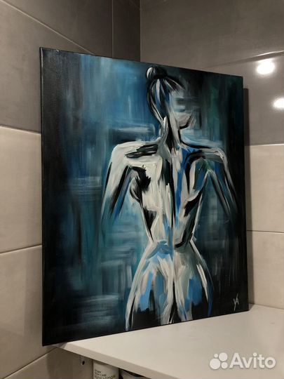 Интерьерная картина на холсте акрилом в наличии