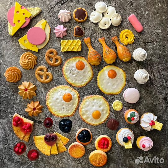 Игрушечная еда из полимерной глины