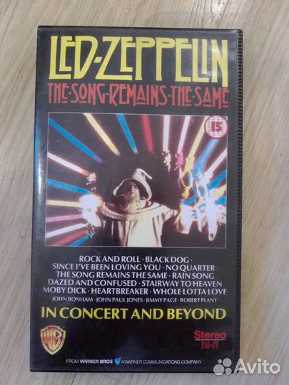 Студийная видеокассета произведена в Англии