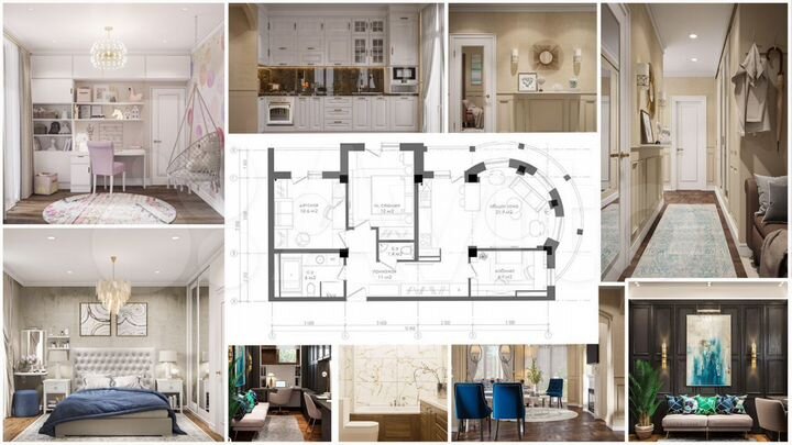 4-к. квартира, 95 м², 3/8 эт.