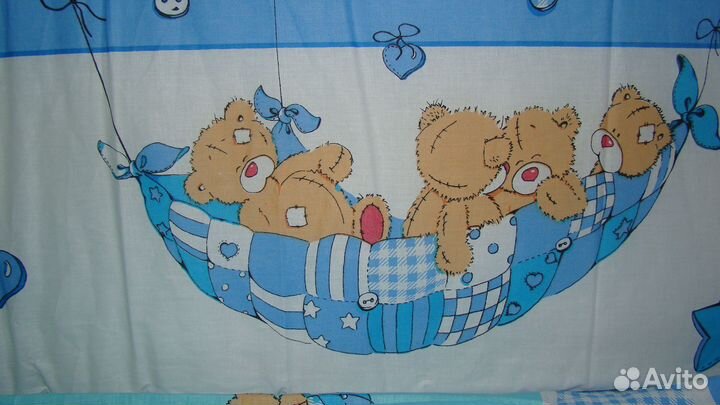 Новый 7предм. комплект для новорожденых в кроватку