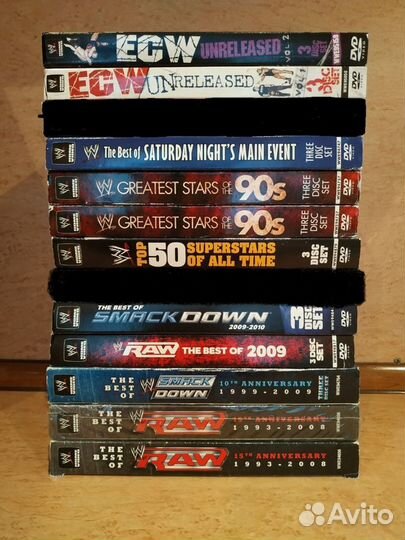 Коллекционные DVD диски с рестлингом от WWE