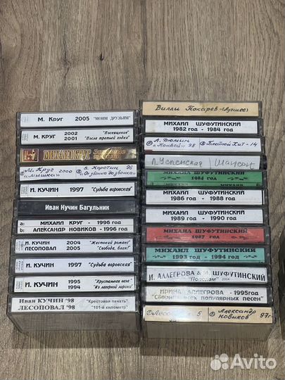 Аудиокассета 90 минут разные