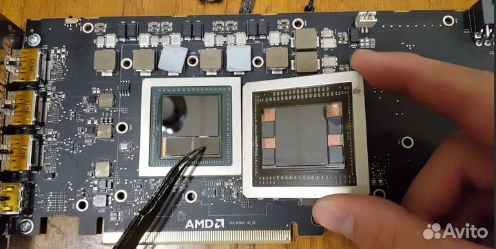 Ремонт видеокарт RX GTX RTX Ti AMD nvidia PRO MXM