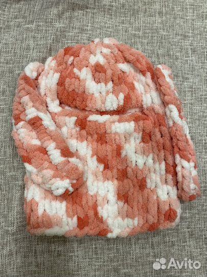 Плюшевая Балаклава из alize puffy