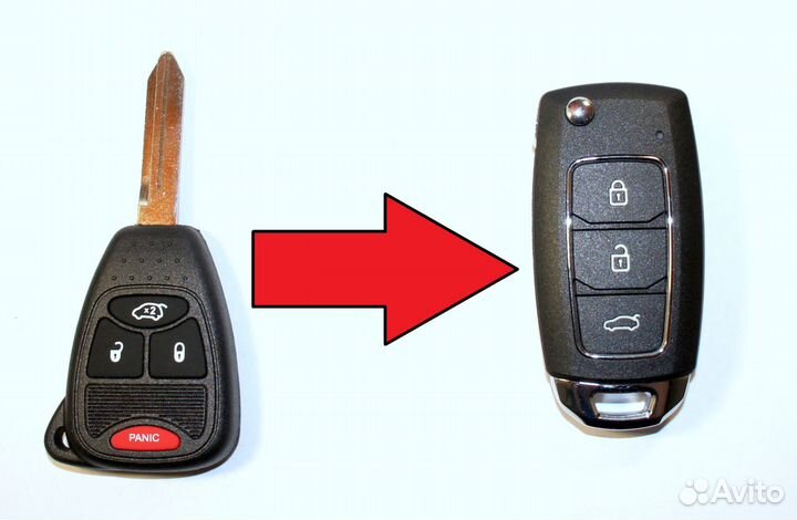 Выкидной ключ Chrysler, Dodge, Jeep, Крайслер Джип