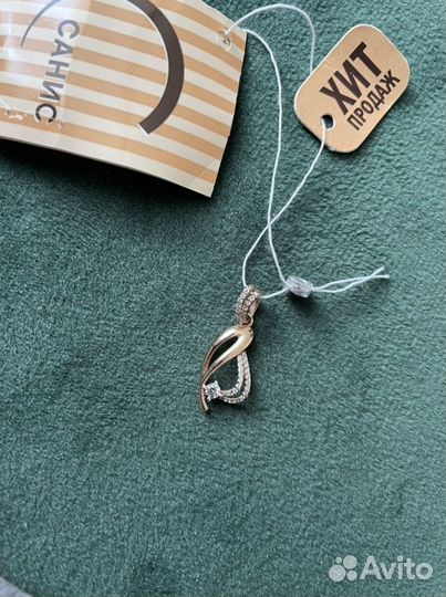 Золотая подвеска 585проба