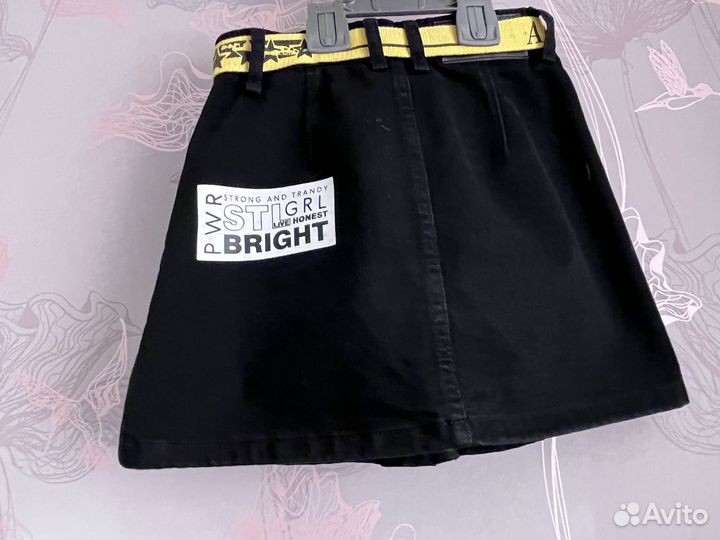 Юбка для девочки джинсовая 140