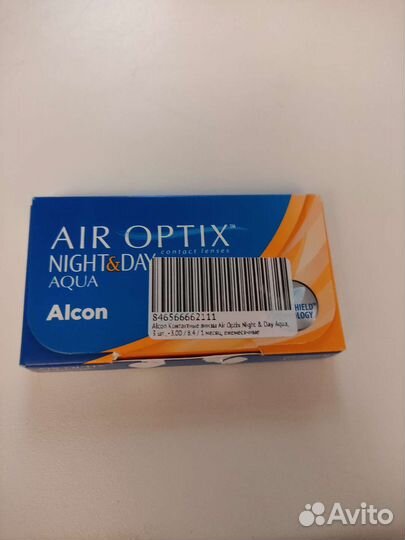 Контактные линзы Аir Optix Night&Day Aqua (Alcon)
